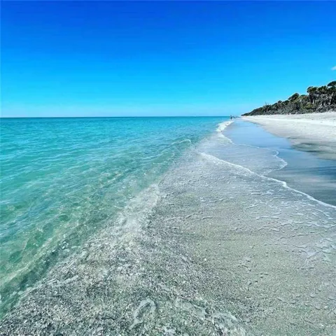 Water view with a beach view