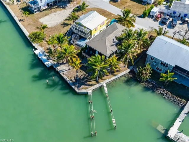 Bird's eye view of a large body of water