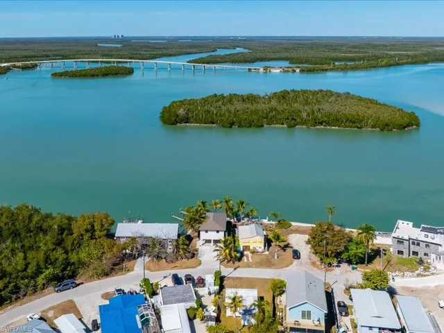 Bird's eye view of a large body of water