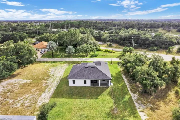 View from above of property
