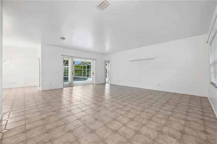 Empty room with baseboards