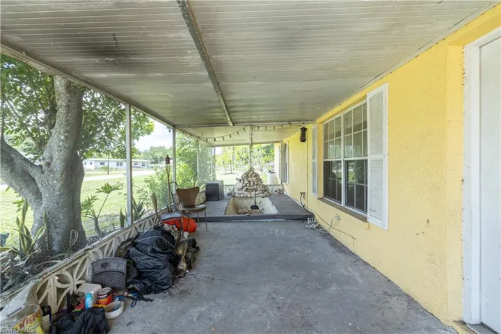 View of patio