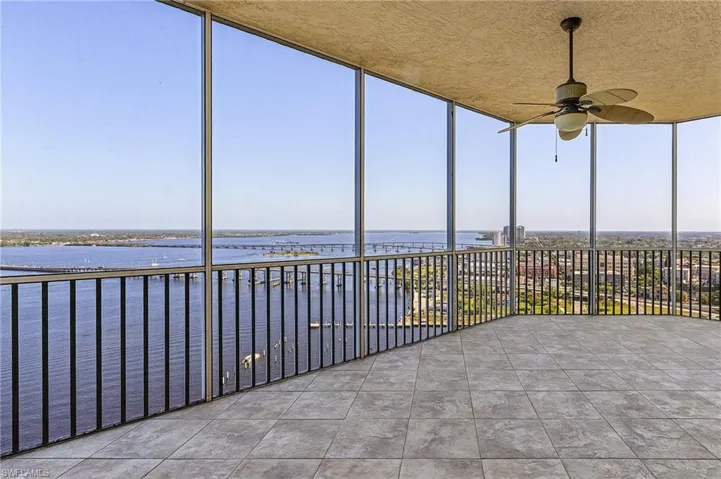 Master bedroom balcony view