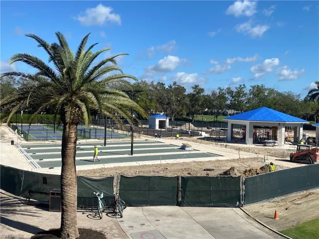 Recreation center featuring Pickle Ball, Bocce, Croquet and outdoor bar.
