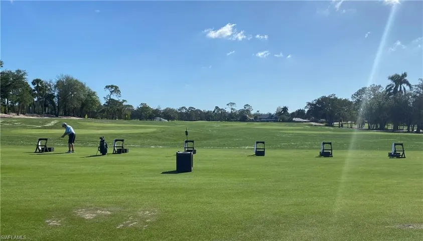 View of recently completed golf diving range