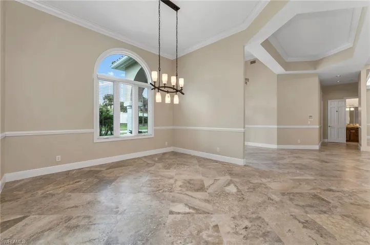 Formal Dining Room with crown molding
