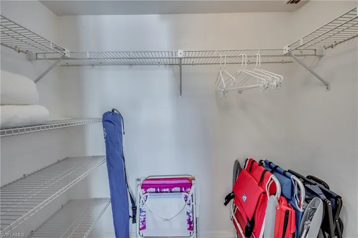 Guest walk in closet