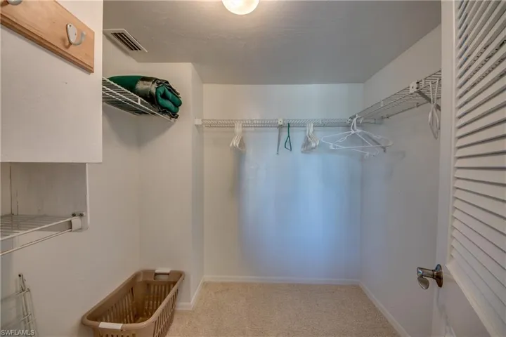Master walk in closet