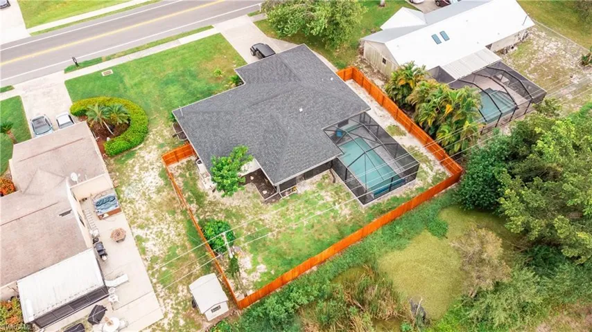 View from above of property