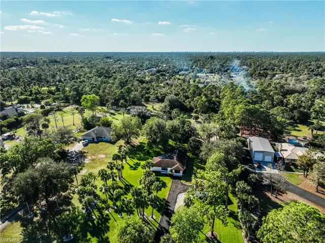 Birds eye view of property