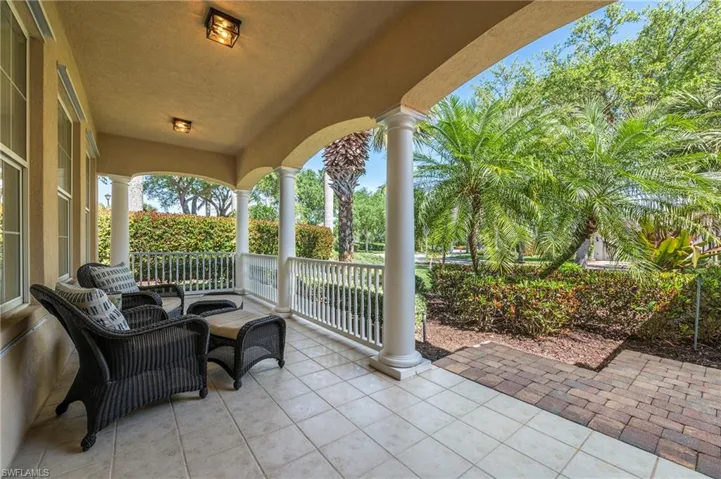 28100 Cetation Way Bonita Springs FL - inviting front porch