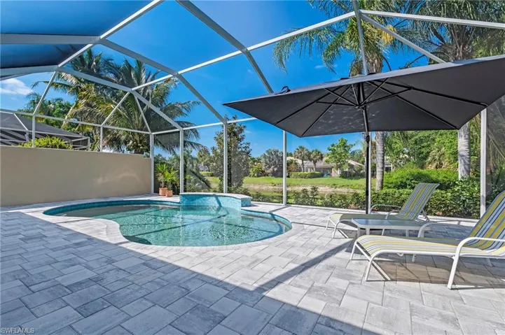28100 Cetation Way Bonita Springs FL - Custom pool with Pebble Tech finish