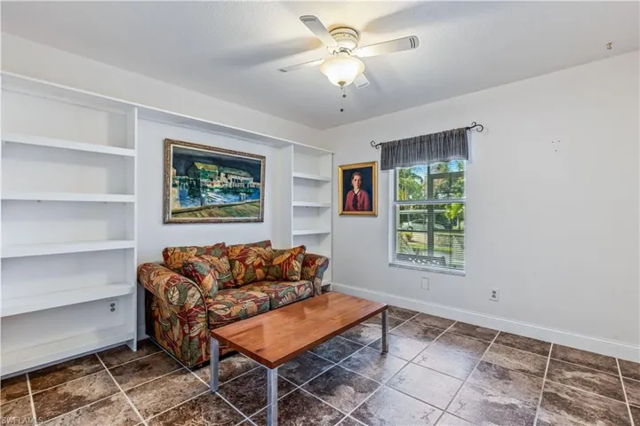 2nd bedroom with adjacent bath on ground level.