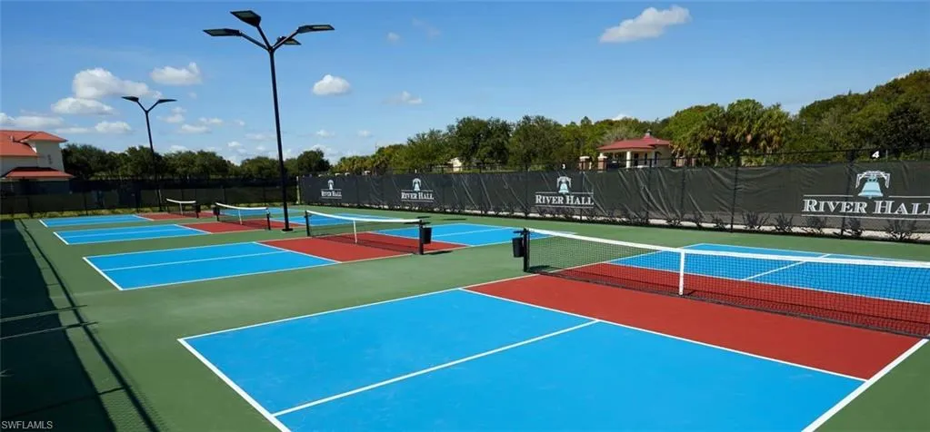 Pickleball courts at the Town Hall Amenity Center