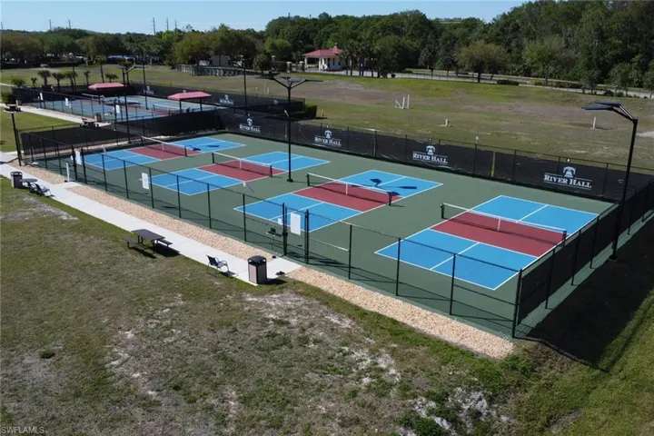 Pickleball courts at the Town Hall Amenity Center