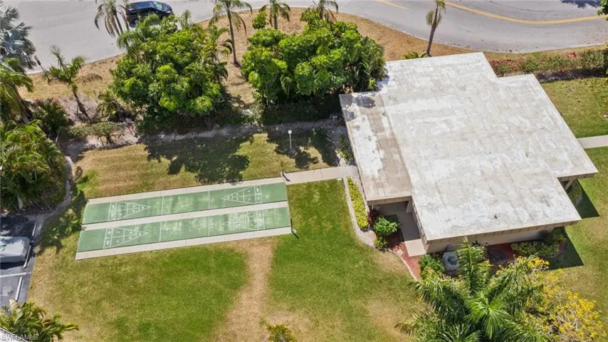 Clubhouse with shuffleboard