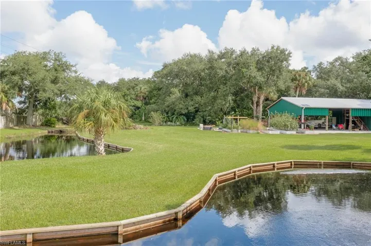 Stocked Pond has custom seawall