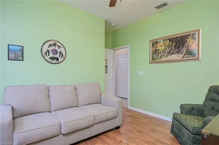 View of guest room facing the hall.