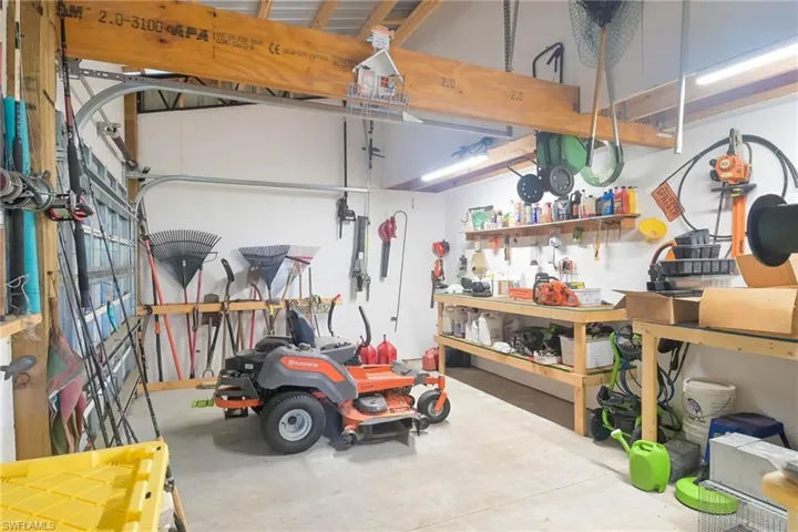 Second enclosed workshop/storage area.