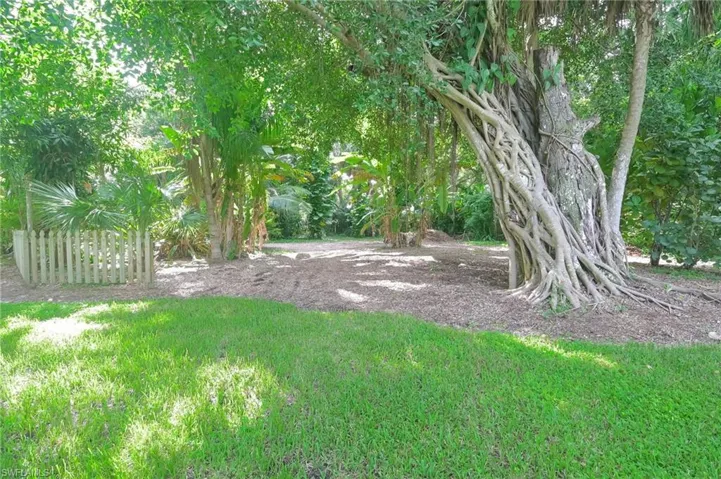 Lush landscaping and lots of beautiful mature trees everywhere you look offers shade and makes the warm summer days a bit cooler.