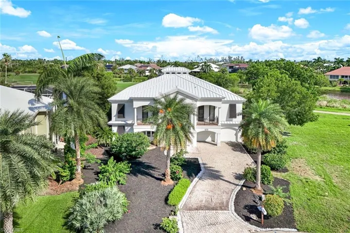 View of front of home with a front lawn