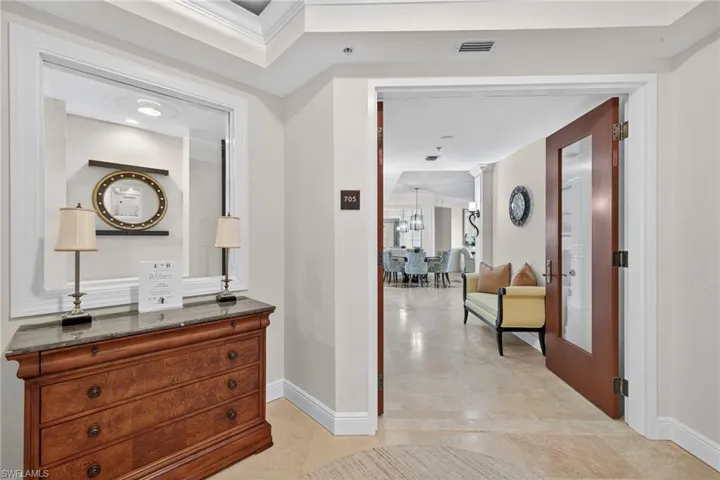 Private entrance into condo directly from elevator