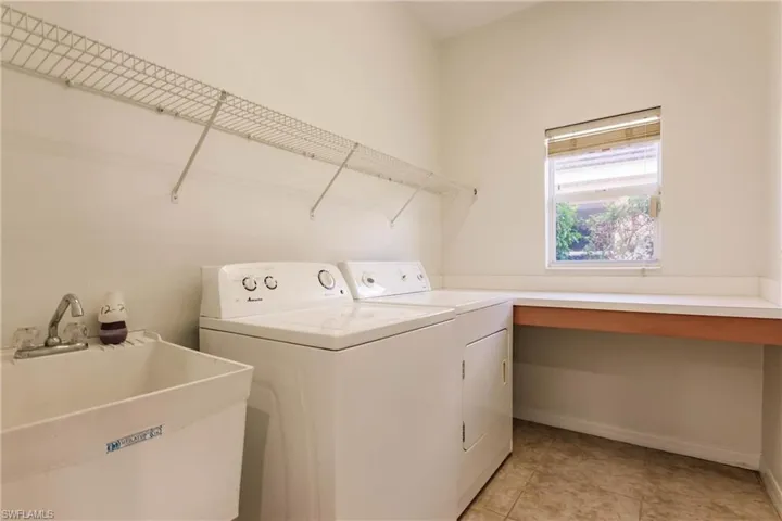 1st Floor Laundry Room with Wash Sink