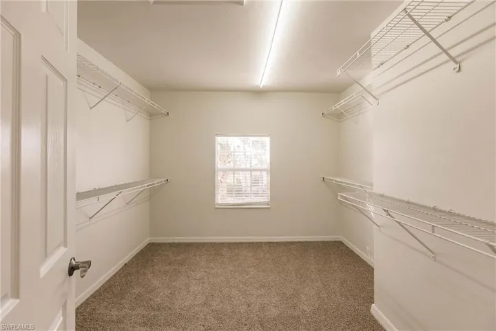 Main Bedroom Closet off of the Main Bathroom