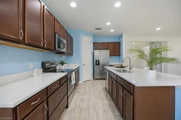 Large walk in pantry and plenty of counter space make this the perfect kitchen