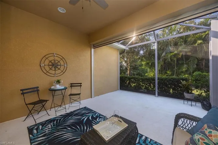 The lanai can be further extended to include a pool