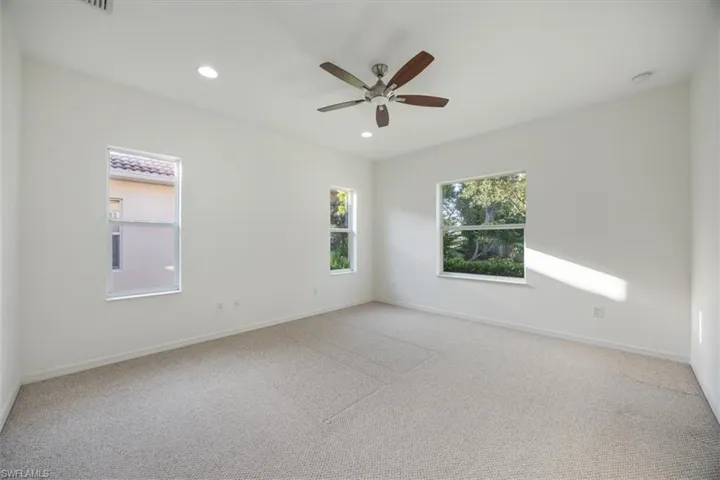 fresh paint and berber carpet is comfy underfoot and very durable, recently professionally cleaned