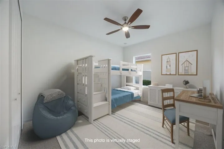 Virtually imagined as a kids bedroom with plenty of room for furniture and fun