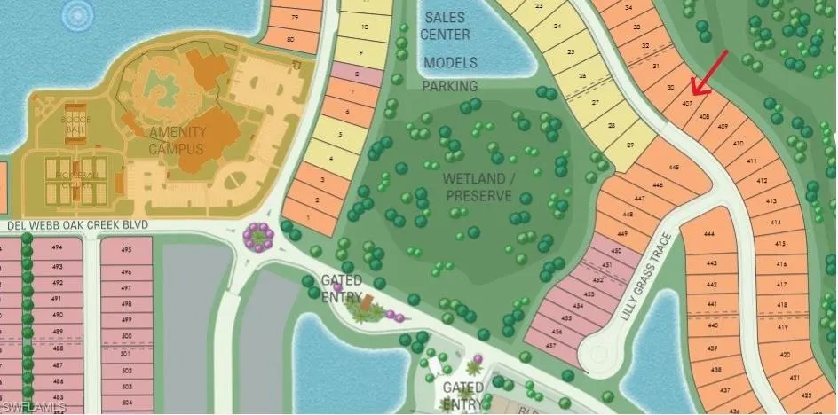 Map location - Lot 407