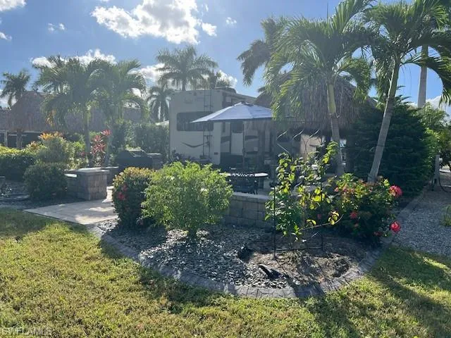 View of yard featuring a patio