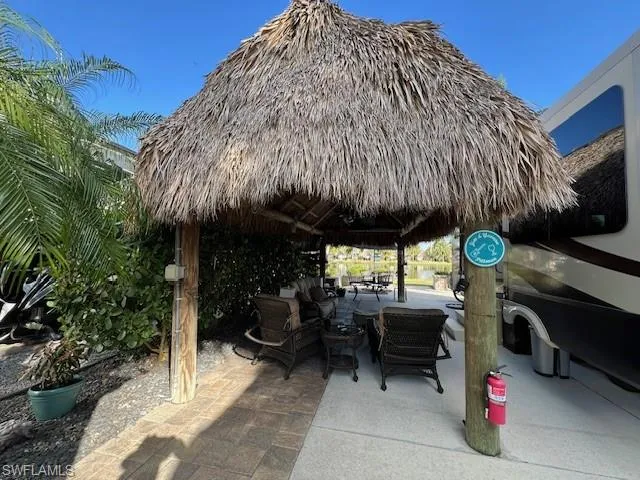 View of patio featuring an outdoor living space