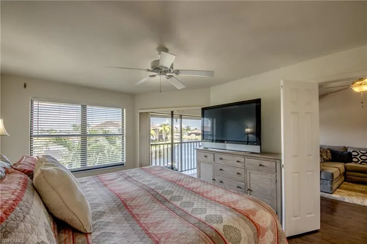 Picture window & slider leading to balcony