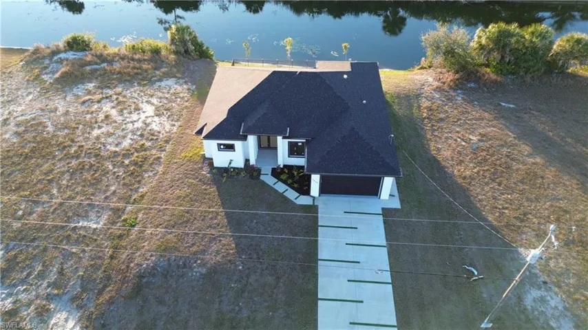 View from above of property featuring a large body of water