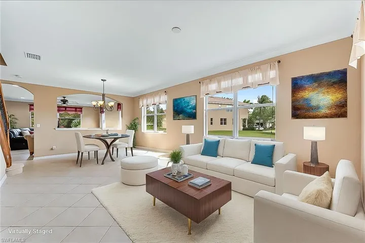 EXPANSIVE ENTERTAINMENT AREA staged