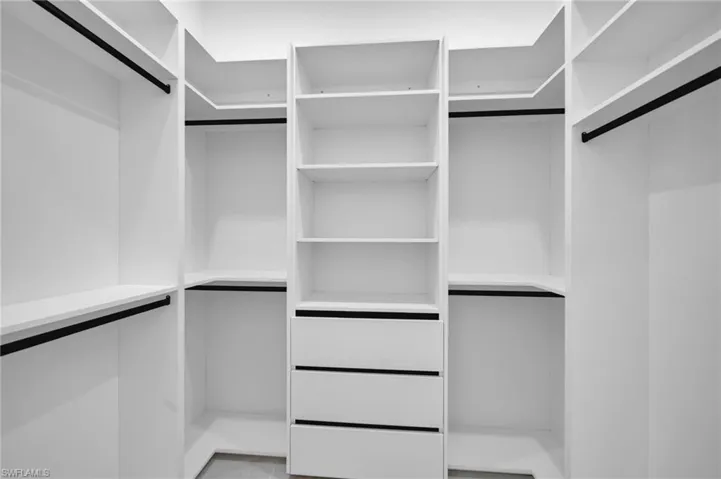 View of spacious closet