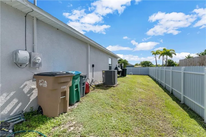View of yard featuring central AC