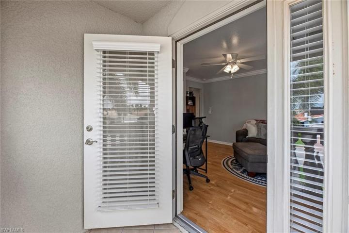 Balcony door to den/office