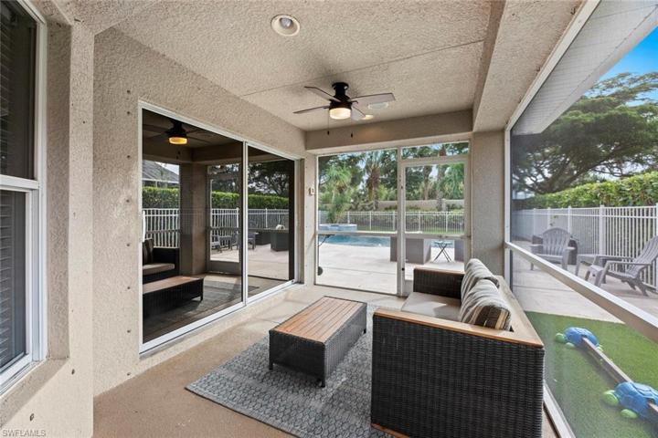 Looking out to pool