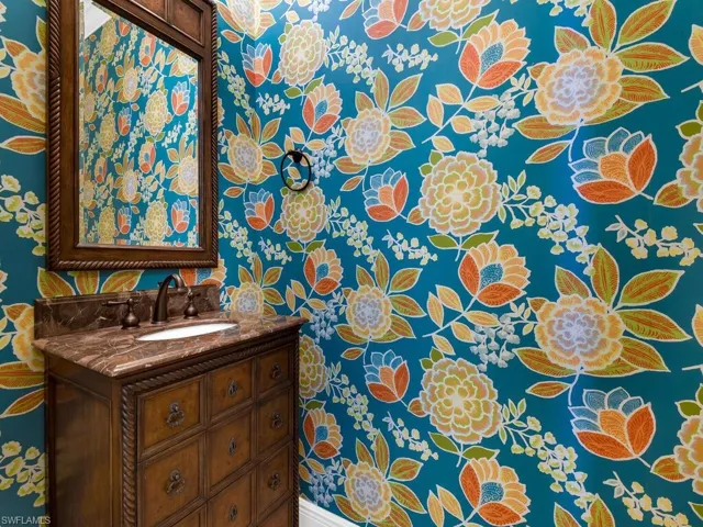 Half Bathroom with vanity