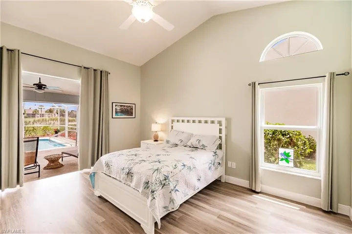 Master Bedroom with lanai slider
