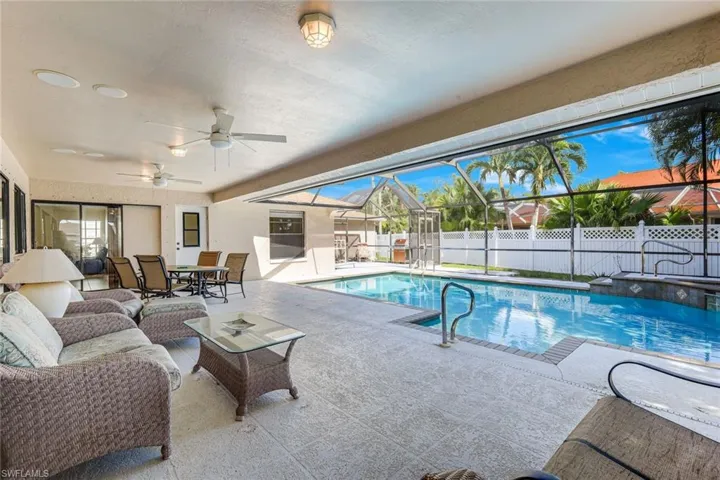 Extended Under-Truss Lanai w Furnishings & New Ceiling Fans