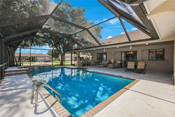 Pool has 6' Depth & expansive lanai decking