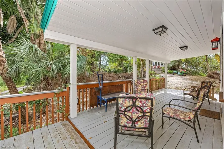 View of deck