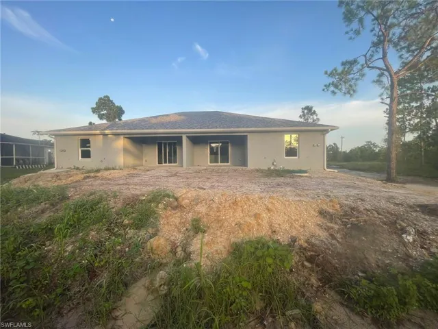 View of rear view of property