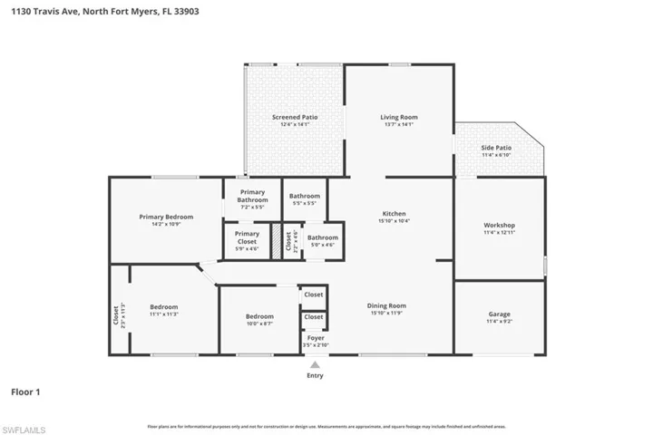 1130 Travis Ave, North Fort Myers, Florida 33903