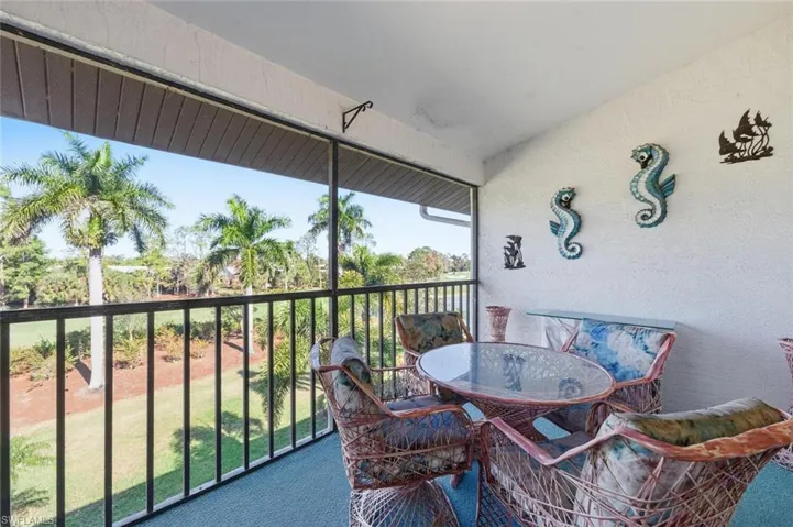 Balcony with outdoor dining space